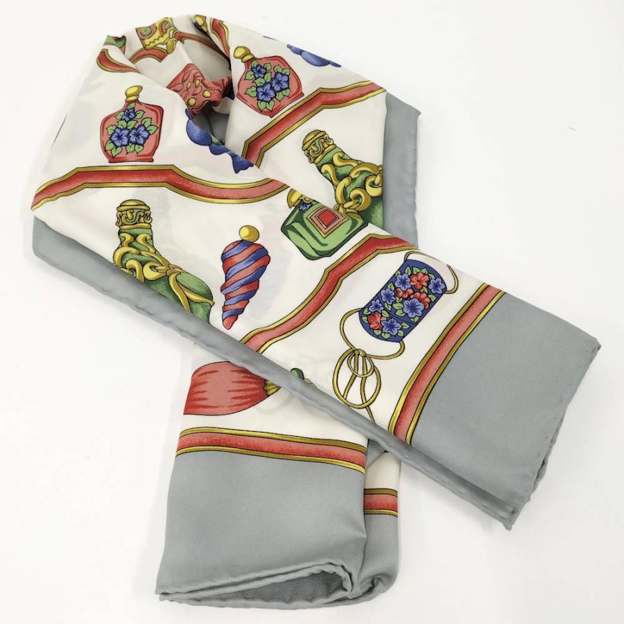 HERMES（エルメス） カレ90 スカーフ 香水柄 シルク マルチカラー : JJ