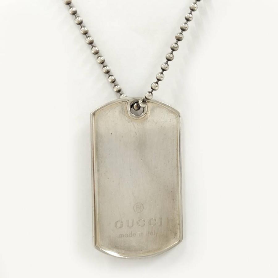 GUCCI（グッチ） ドッグタグネックレス SV925 シルバー 約30g : JJ