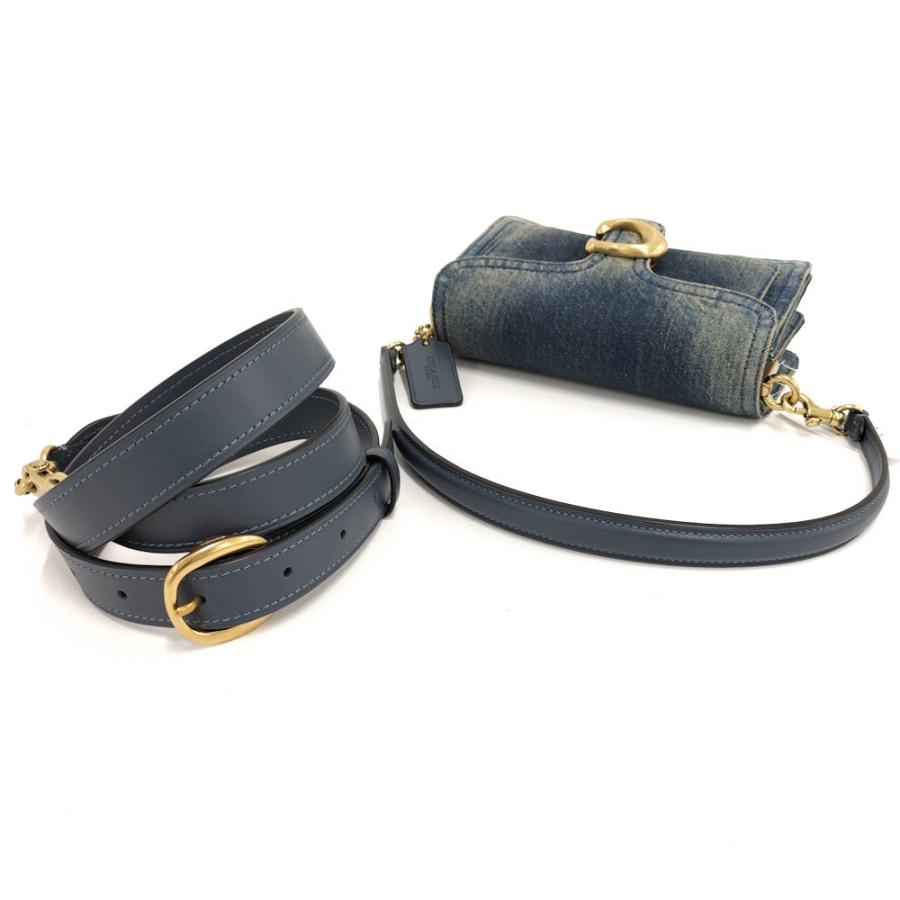 COACH（コーチ） タビー20デニムショルダーバッグ 2WAYバッグ ブルー