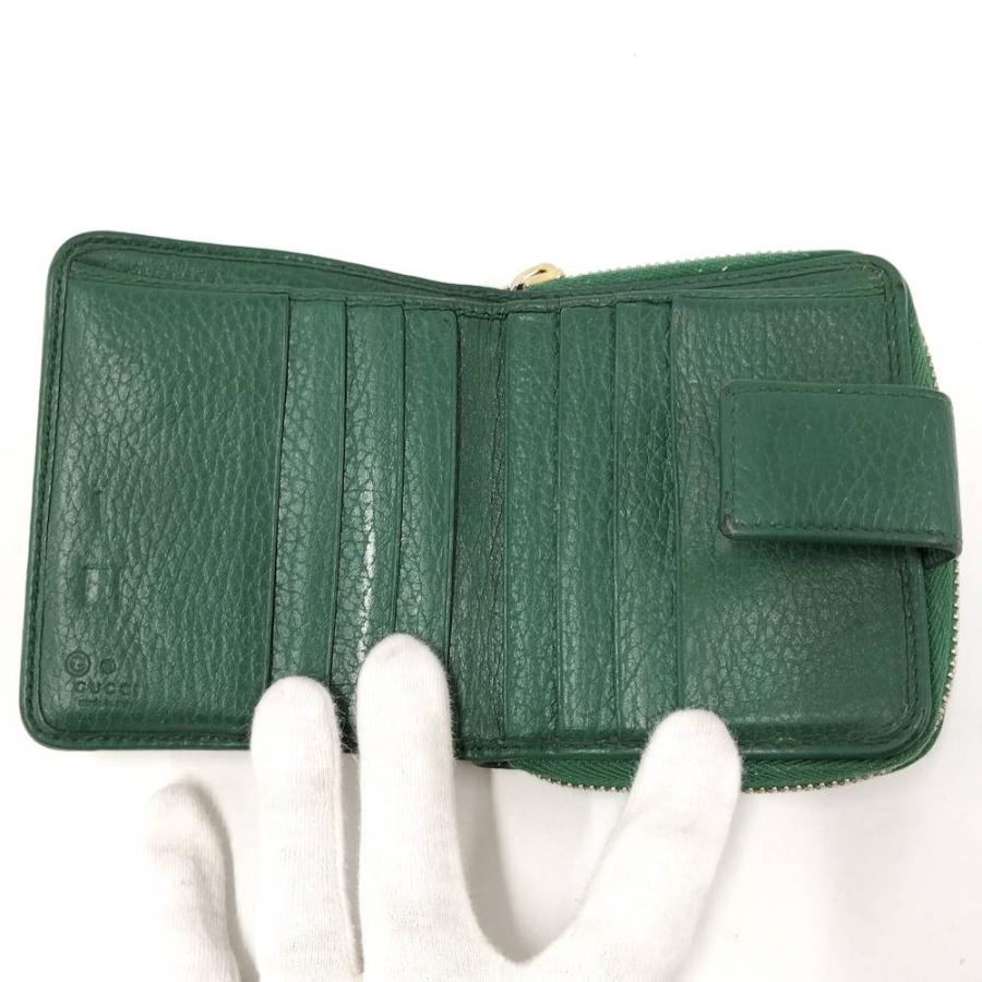 GUCCI（グッチ） 二つ折り財布 GGキャンバス グリーン 346056 : JJ