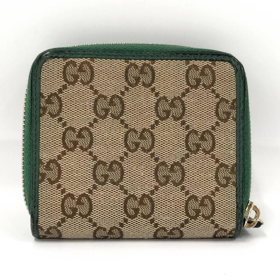GUCCI（グッチ） 二つ折り財布 GGキャンバス グリーン 346056 : JJ