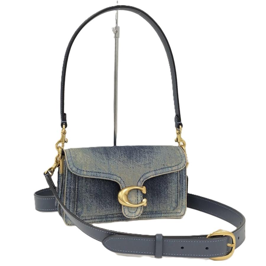 COACH（コーチ） タビー デニム ショルダーバッグ ネイビー : JJ