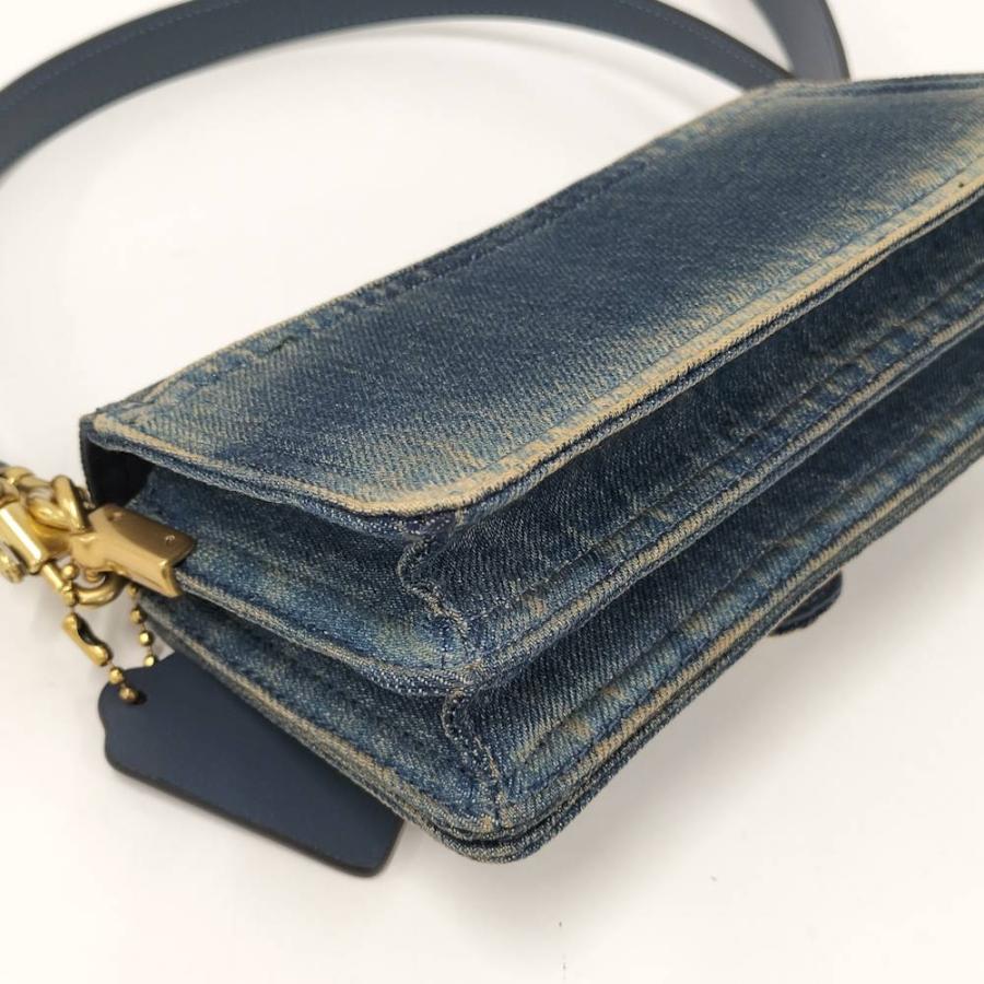 COACH（コーチ） タビー デニム ショルダーバッグ ネイビー : JJ