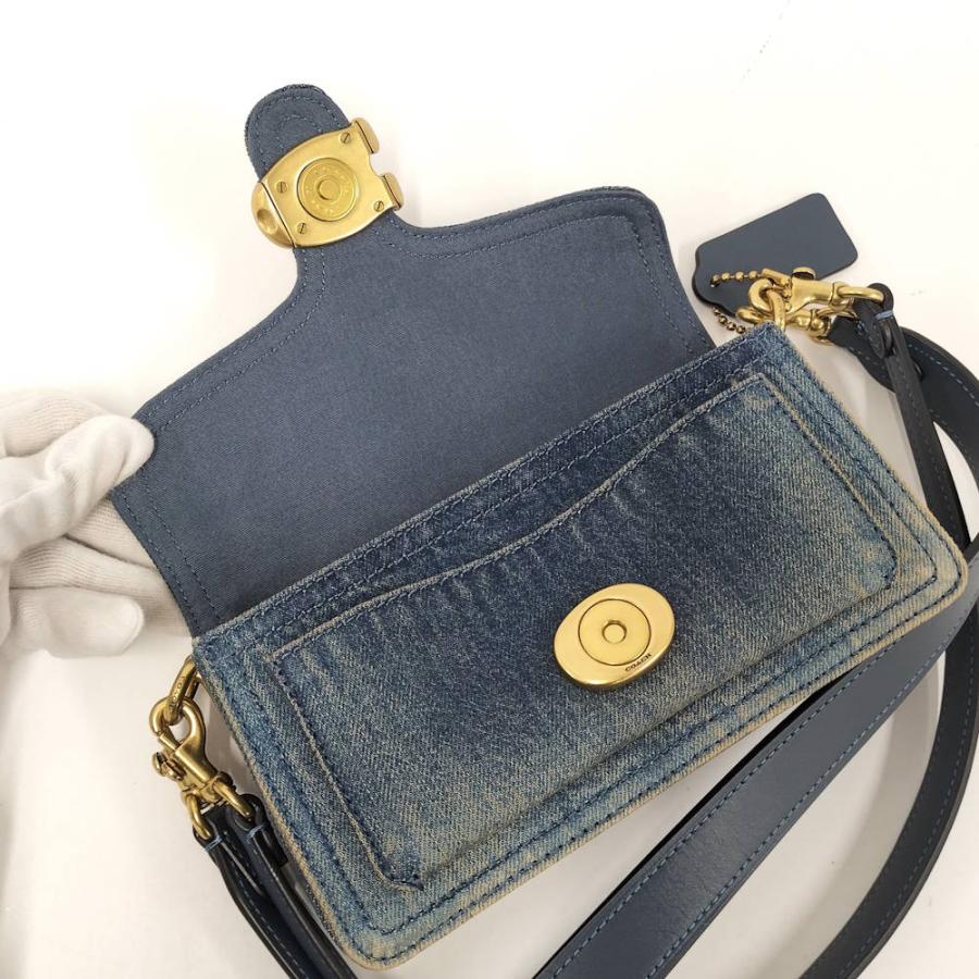 COACH（コーチ） タビー デニム ショルダーバッグ ネイビー : JJ