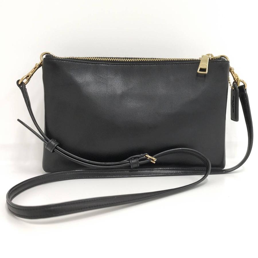 COACH（コーチ） ショルダーバッグ シグネチャー レザー ダーク