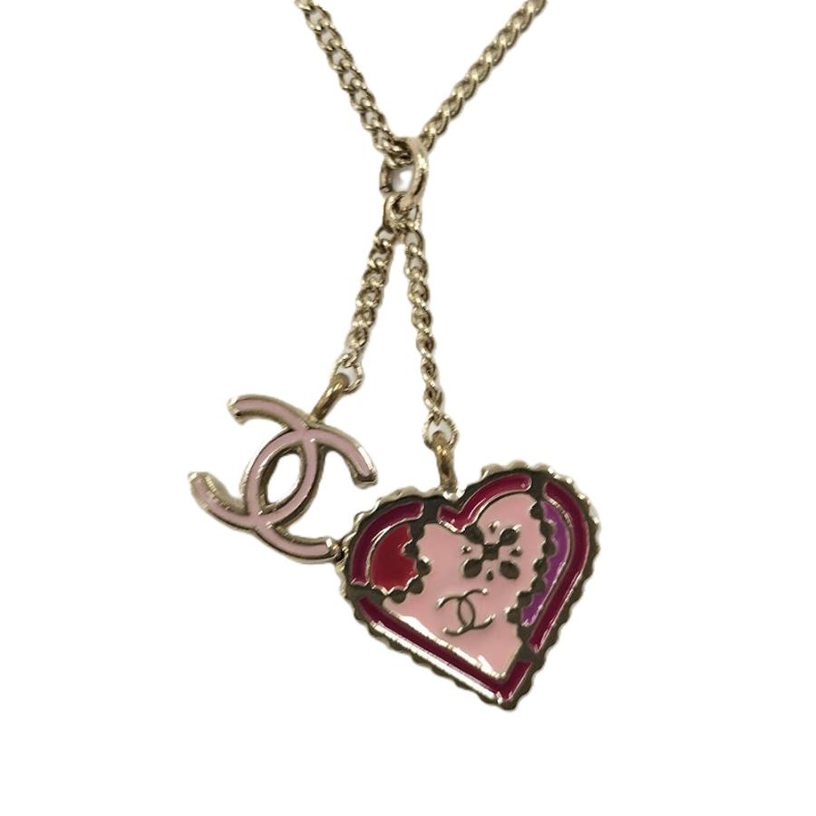 CHANEL（シャネル） ネックレス ハート ココマーク シルバー GP 05P