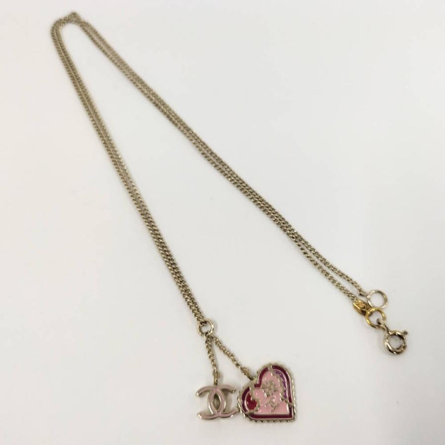 CHANEL（シャネル） ネックレス ハート ココマーク シルバー GP 05P