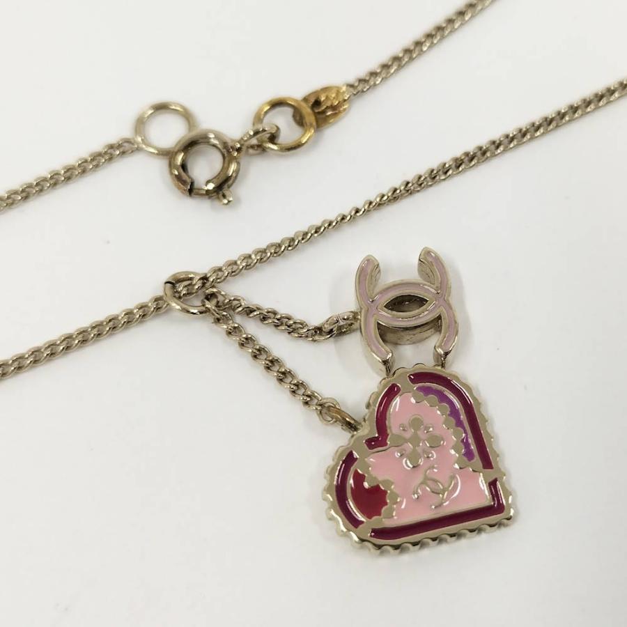 CHANEL（シャネル） ネックレス ハート ココマーク シルバー GP 05P