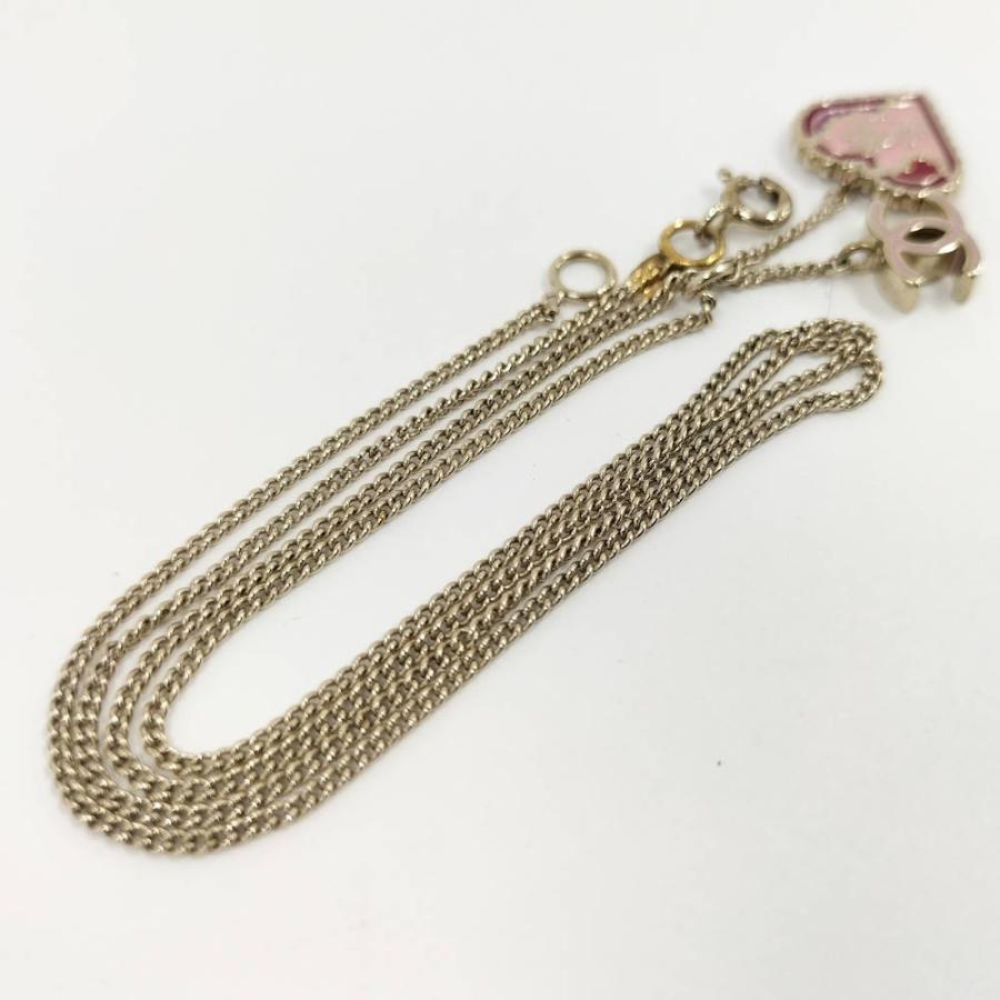 CHANEL（シャネル） ネックレス ハート ココマーク シルバー GP 05P