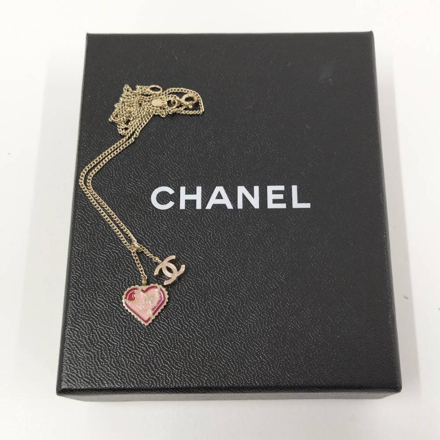 CHANEL（シャネル） ネックレス ハート ココマーク シルバー GP 05P