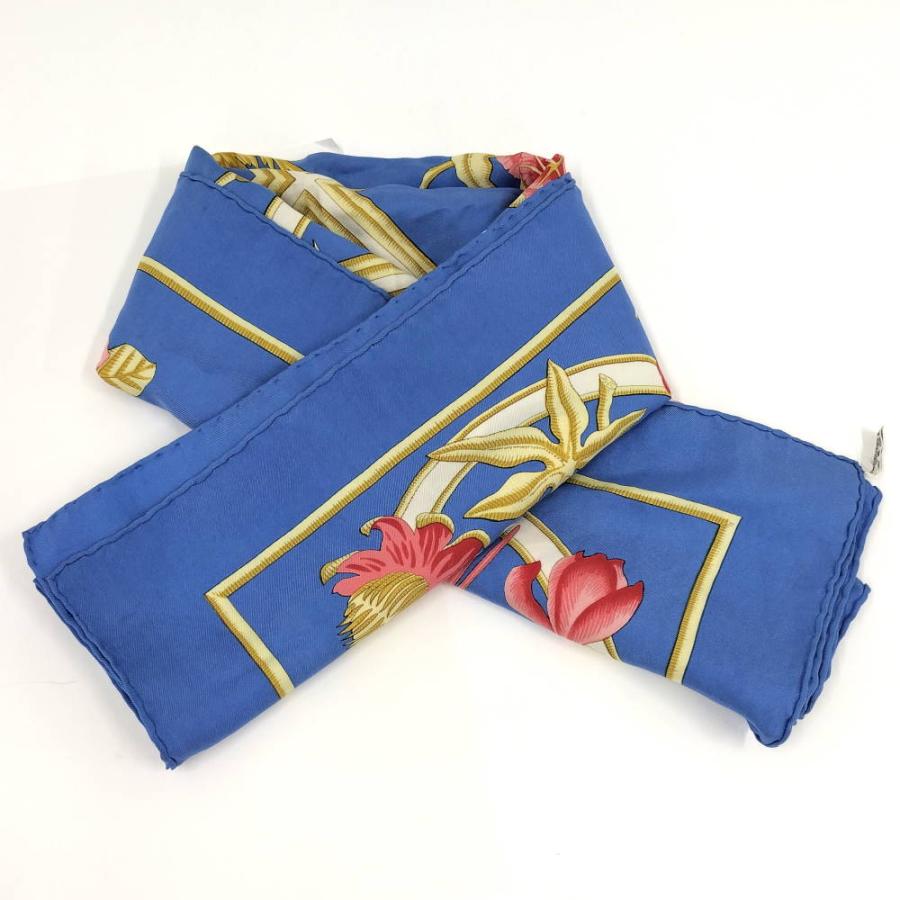 HERMES エルメス　スカーフ　カレ90 「カリブ鳥」 シルク100% HERMES（エルメス） スカーフ カレ 90 大判スカーフ Caraibes カリブ