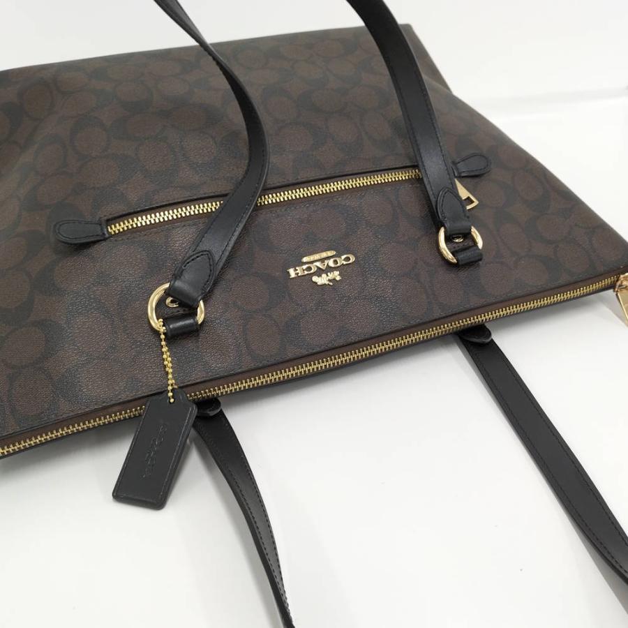 COACH（コーチ） シグネチャー ショルダーバッグ PVC ブラウン F79609