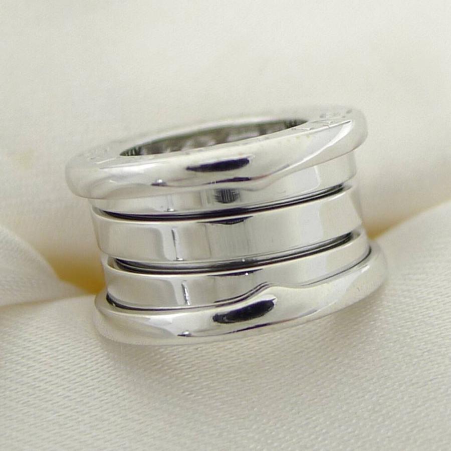 BVLGARI ブルガリ　ビーゼロワン　 AU750 48 10.2グラム BVLGARI（ブルガリ） ビーゼロワン リング 750WG K18WG ホワイト