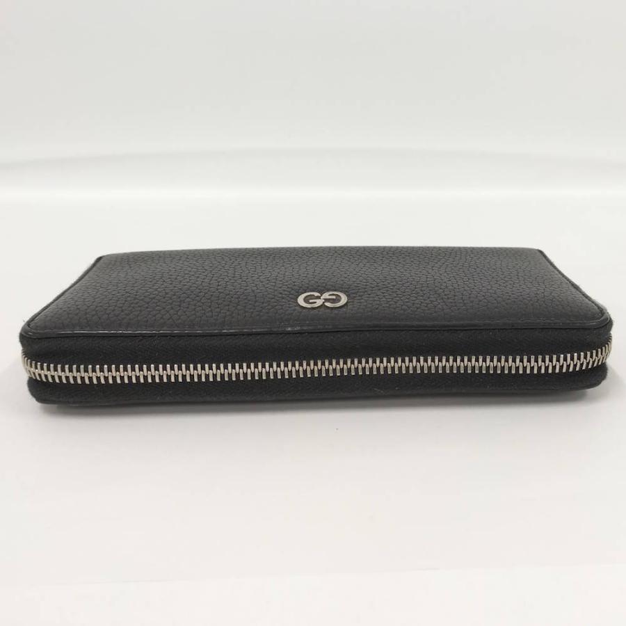 GUCCI（グッチ） 長財布 ラウンドファスナー ブラック レザー 473928
