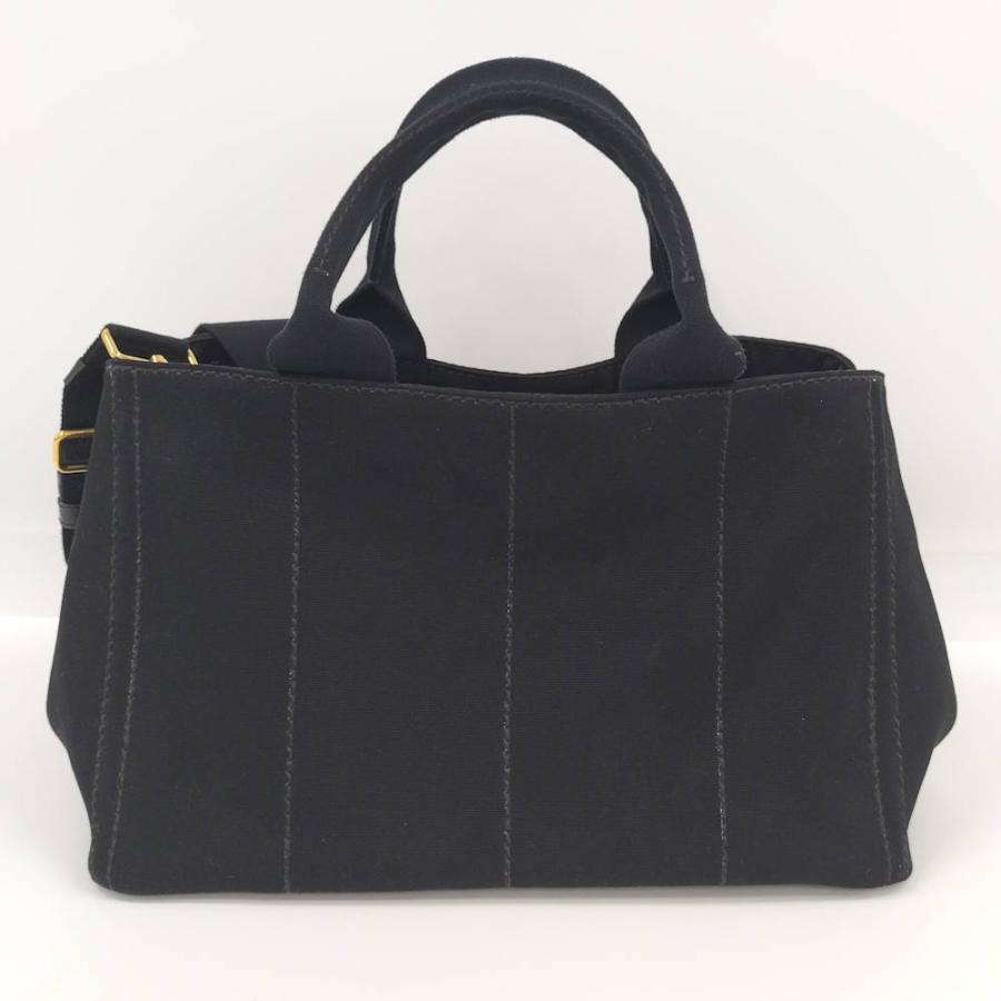 PRADA（プラダ） カナパ 2WAYトートバッグ キャンバス ブラック 