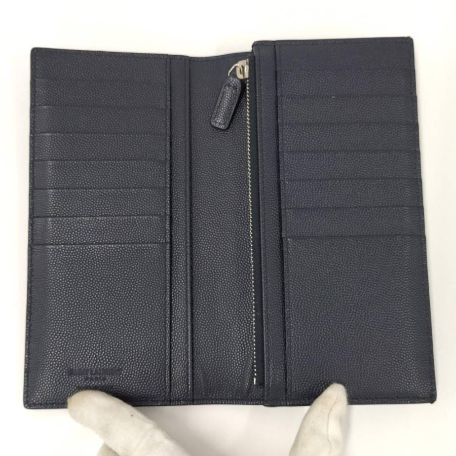 SAINT LAURENT コンチネンタルウォレット 二つ折り長財布 ロゴ レザー