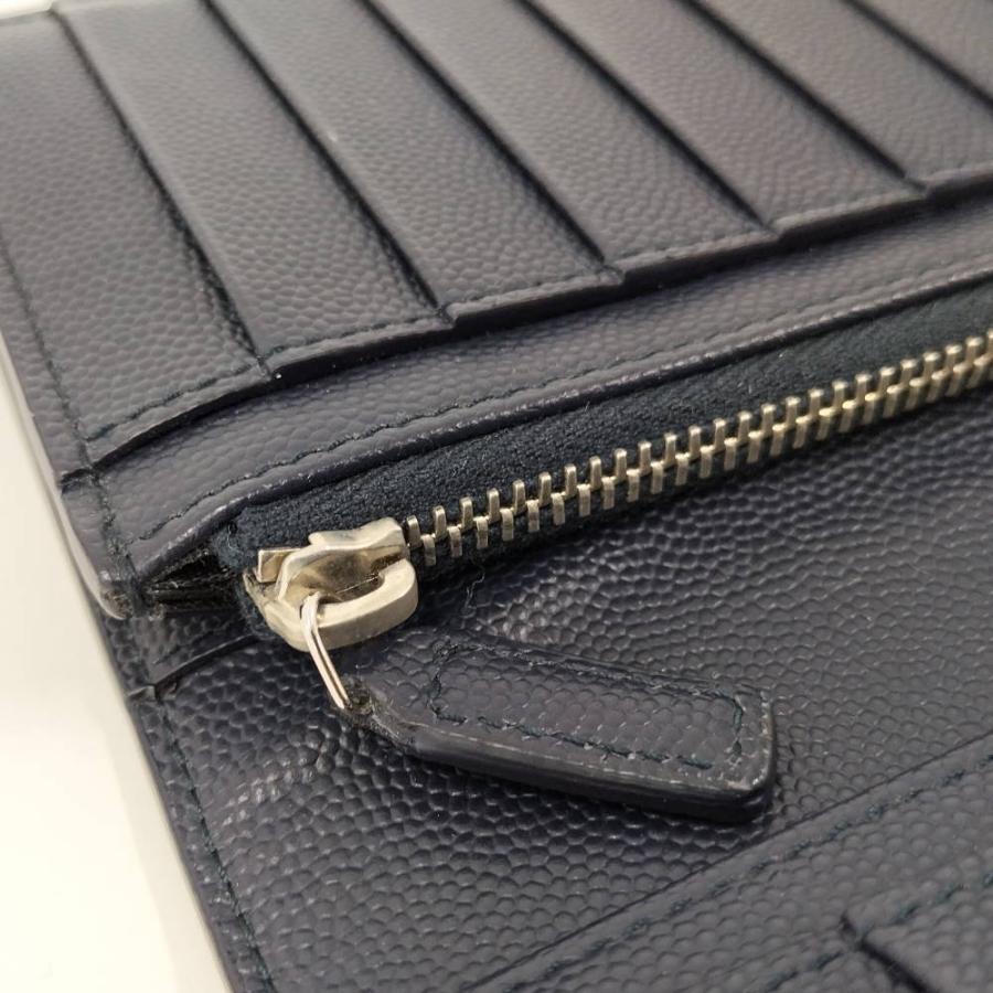 サンローラン 長財布 ロゴ レザー コンチネンタル ファスナー 折り財布 SAINT LAURENT コンチネンタルウォレット 二つ折り長財布 ロゴ レザー