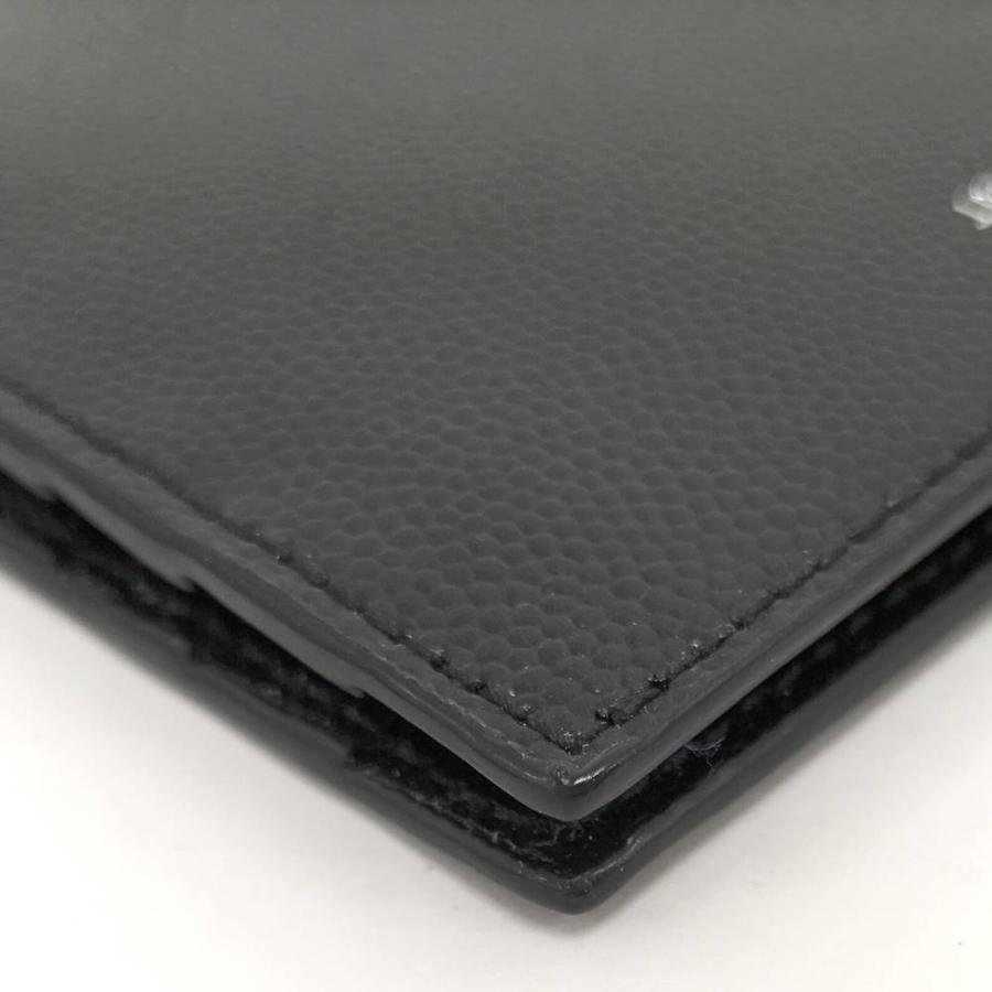 SAINT LAURENT マネークリップ レザー ブラック : JJコレクション