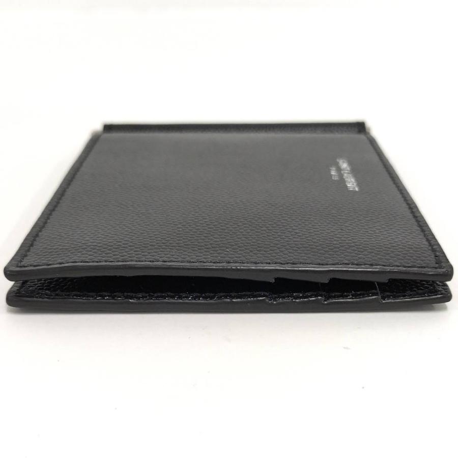 SAINT LAURENT マネークリップ レザー ブラック : JJコレクション