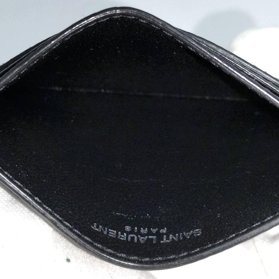 SAINT LAURENT SANT カードケース レザー ブラック : JJコレクション