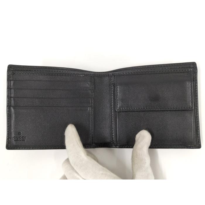 GUCCI（グッチ） 二つ折り財布 グッチシマ シェリーライン レザー