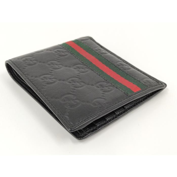 GUCCI（グッチ） 二つ折り財布 グッチシマ シェリーライン レザー