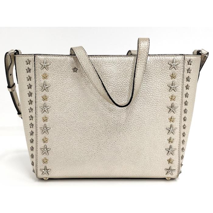極美品 JIMMY CHOO ジミーチュウ2wayバッグ ペガシ スタッズ JIMMY CHOO（ジミーチュウ） JIMMY CHOO 2WAYバッグ ミニペガシ スター