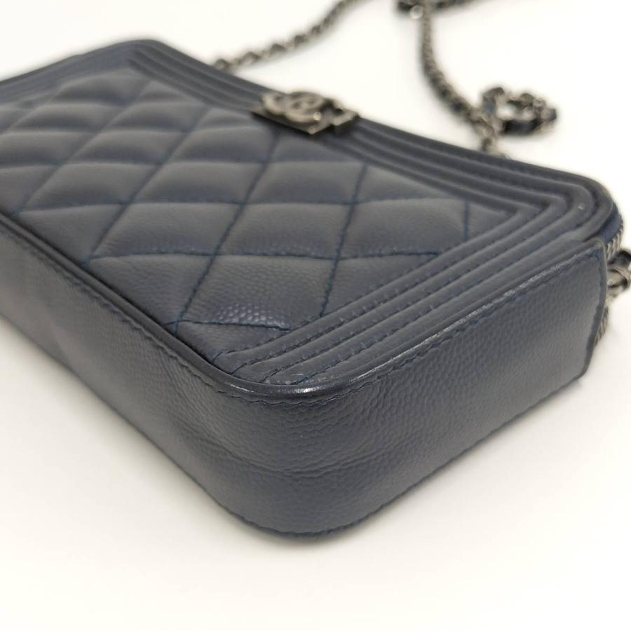 CHANEL チェーンウォレット　キャビアスキン　CHANEL CHANEL（シャネル） ボーイシャネル チェーンウォレット キャビア