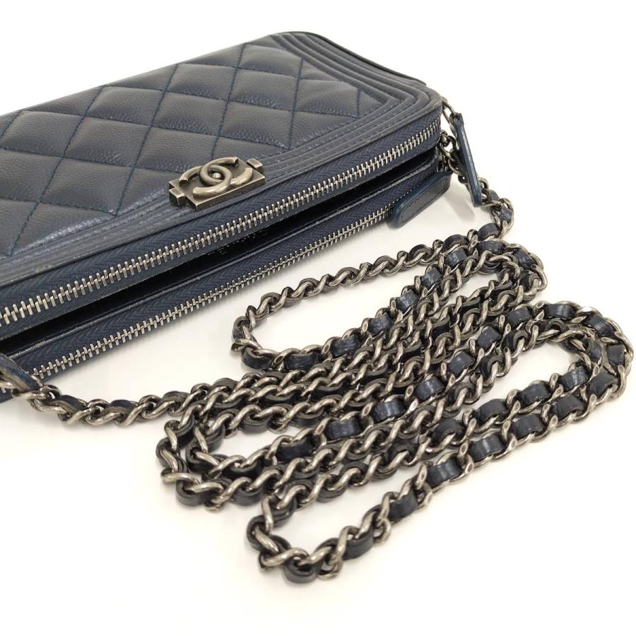CHANEL（シャネル） ボーイシャネル チェーンウォレット キャビア