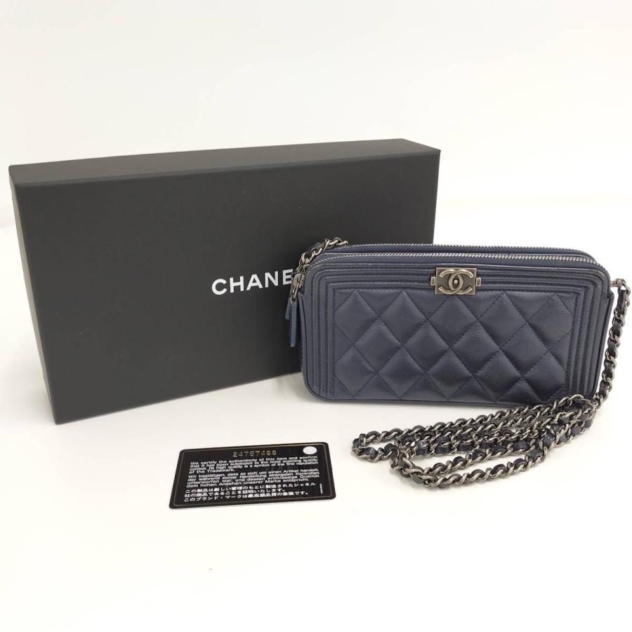 CHANEL（シャネル） ボーイシャネル チェーンウォレット キャビア