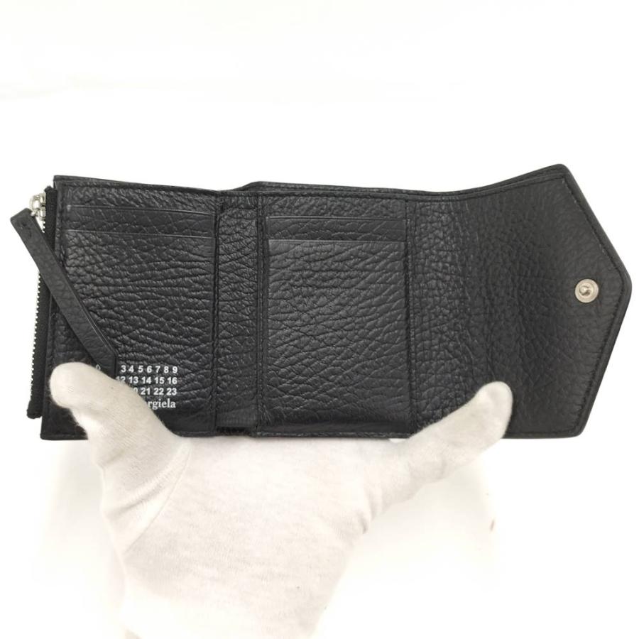 Maison Margiela 三つ折り財布 4ステッチ コンパクトウォレット レザー