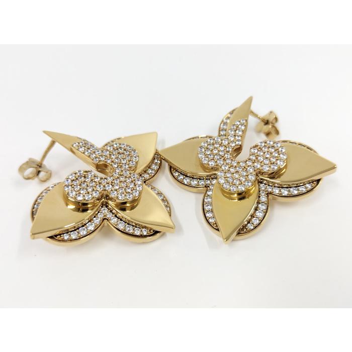 LOUIS VUITTON（ルイ・ヴィトン） ピアス LV メダリオン ピアス メッキ