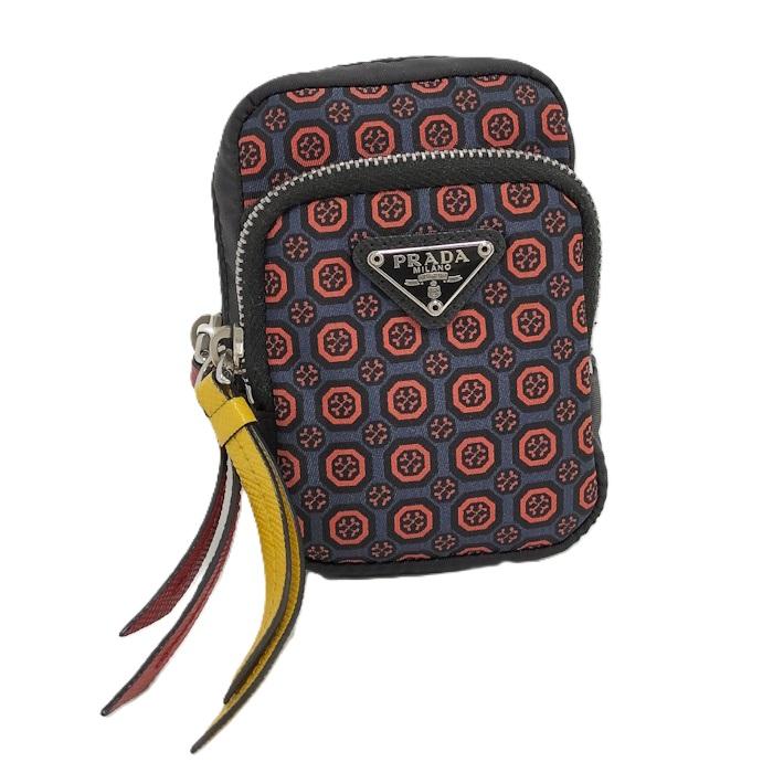 PRADA キーリング ミニ ポーチ バックチャーム ナイロン