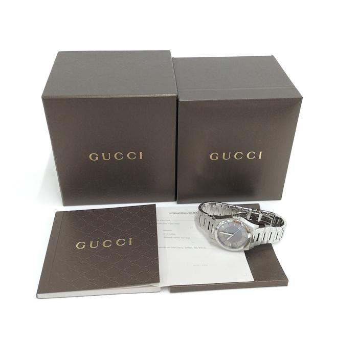 GUCCI 腕時計 ボーイズ GUCCI グッチ 腕時計 ボーイズ クオーツ SS ブラウン文字盤