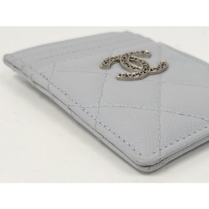 CHANEL（シャネル） カードケース ココマーク キャビアスキン アイス