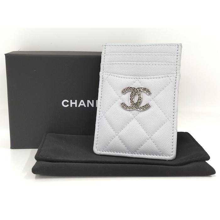 CHANEL（シャネル） カードケース ココマーク キャビアスキン アイス
