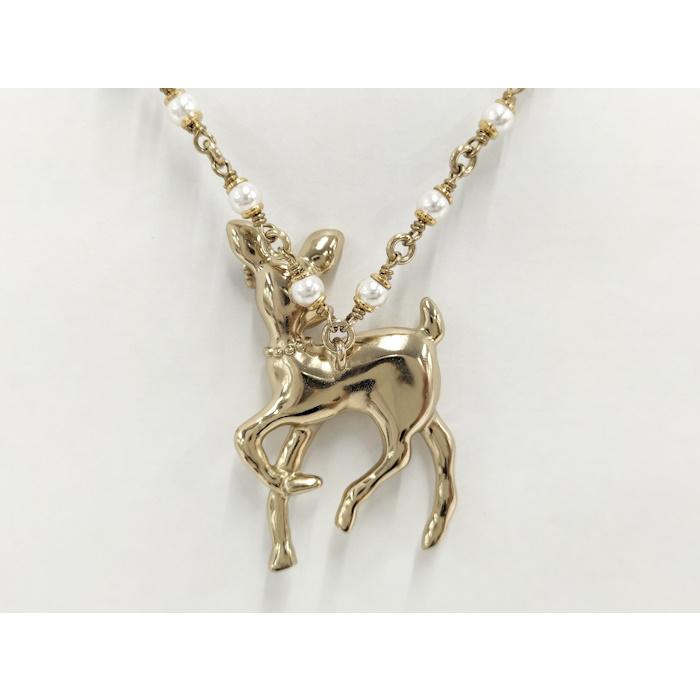 CHANEL（シャネル） ネックレス バンビ ラインストーン フェイクパール