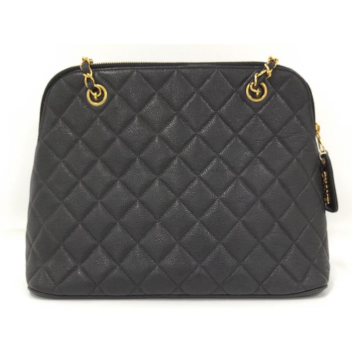 CHANEL（シャネル） チェーンショルダーバッグ マトラッセ キャビア