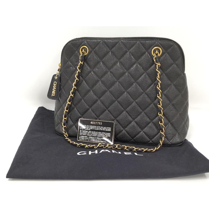 CHANEL（シャネル） チェーンショルダーバッグ マトラッセ キャビア