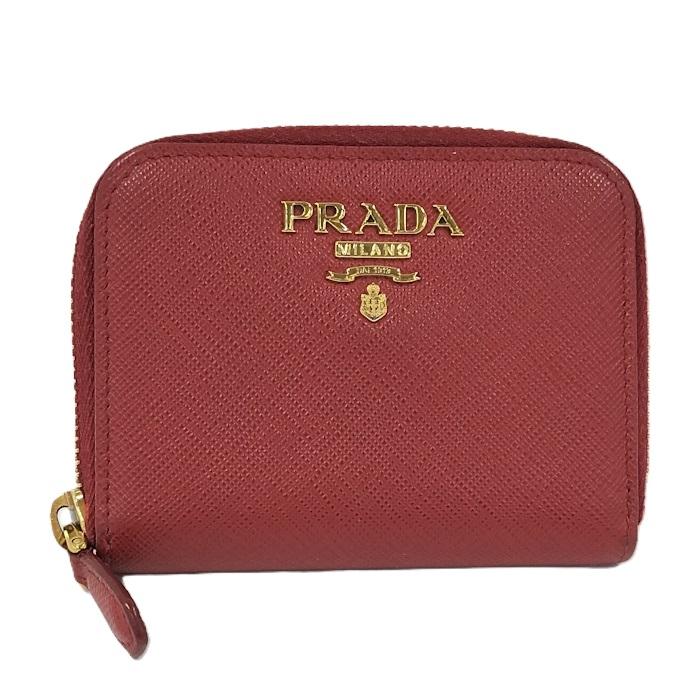 【美品】PRADA サフィアーノ レッド ケース レディース 1M0268 PRADA サフィアーノ コインケース レザー レッド IMM268 : JJ