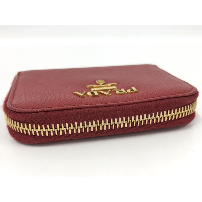 【美品】PRADA サフィアーノ レッド ケース レディース 1M0268 PRADA サフィアーノ コインケース レザー レッド IMM268 : JJ