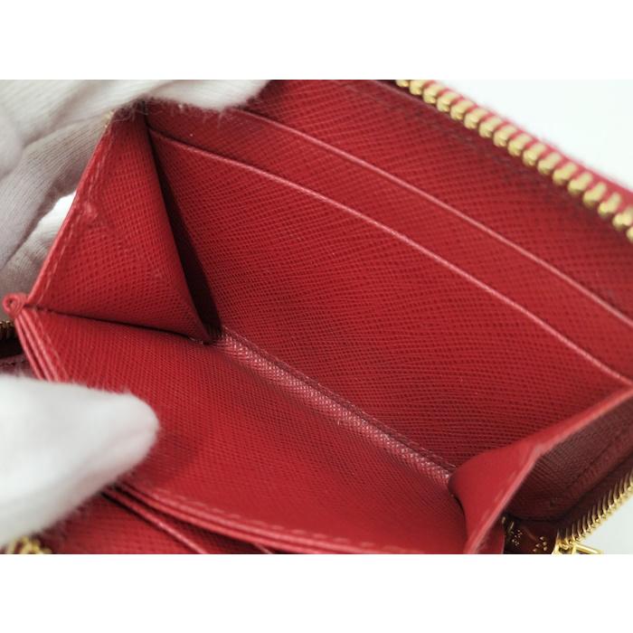 PRADA サフィアーノ コインケース レザー レッド IMM268 : JJ