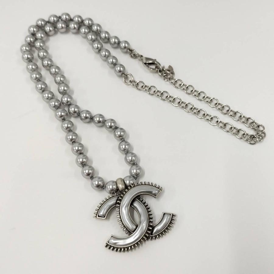 CHANEL（シャネル） ネックレス ココマーク フェイクパール GP メッキ
