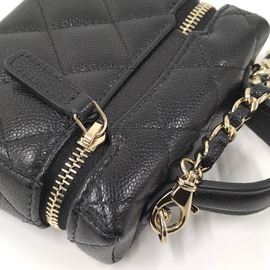 CHANEL（シャネル） ミニバッグチャーム ブラック レザー : JJ