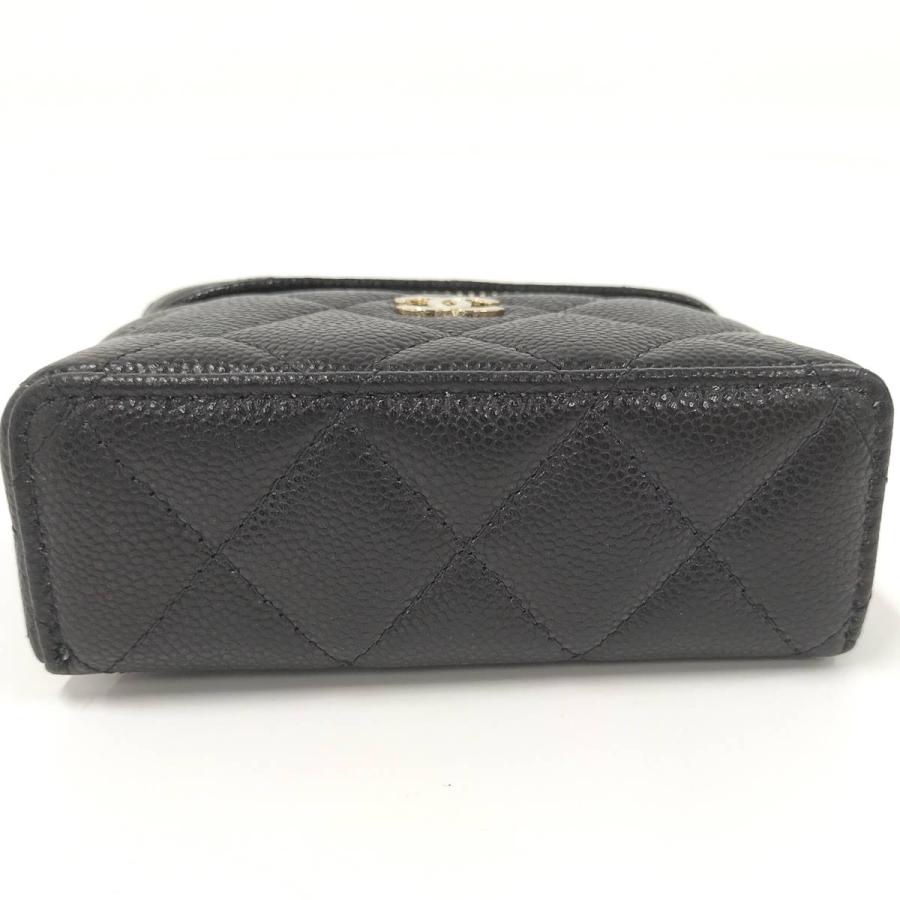 CHANEL（シャネル） ミニバッグチャーム ブラック レザー : JJ