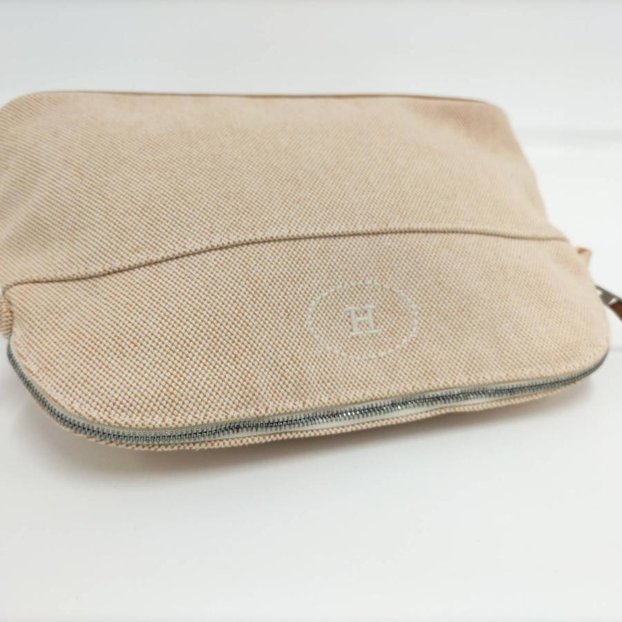 HERMES ボリードポーチ25 キャンバス オレンジ_5