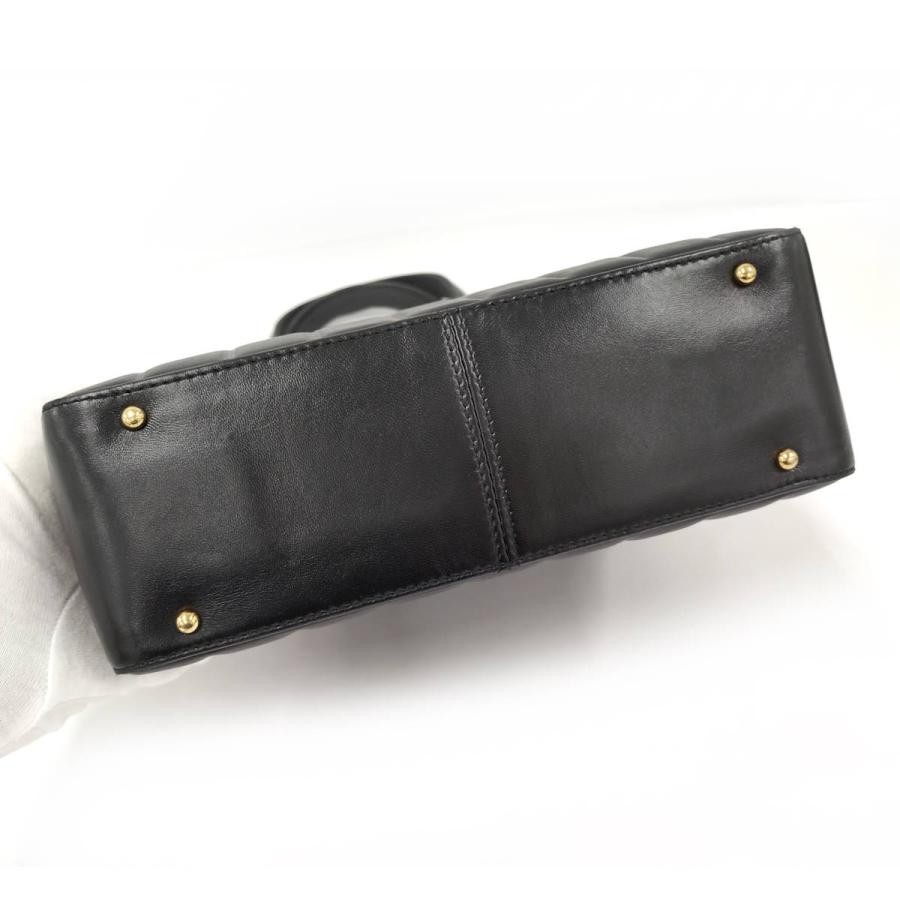 CHANEL トートバッグ チョコバー レザー ブラック A17809の画像