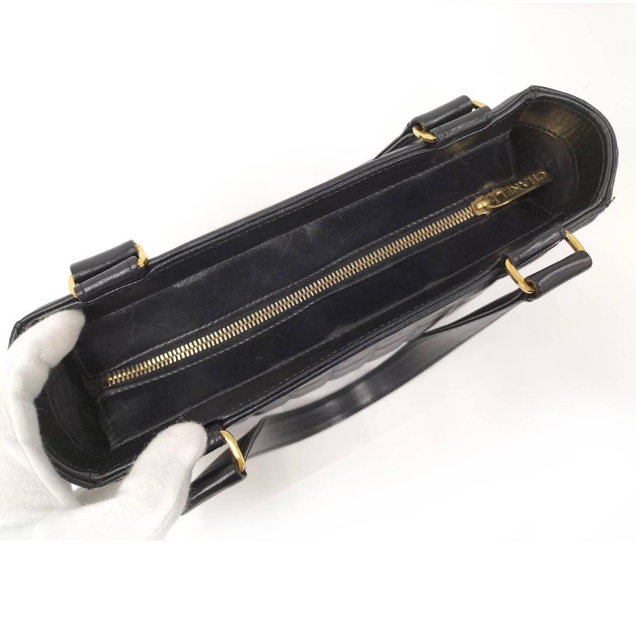 CHANEL トートバッグ チョコバー レザー ブラック A17809の画像