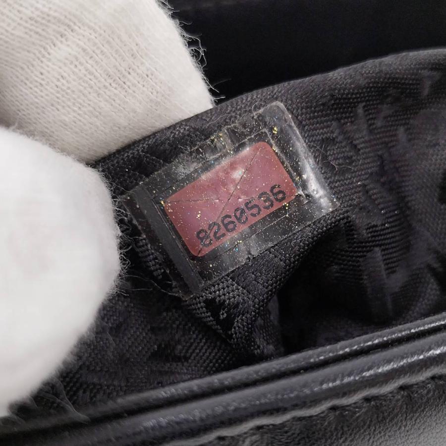 CHANEL トートバッグ チョコバー レザー ブラック A17809の画像