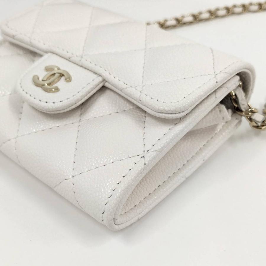 CHANEL（シャネル） チェーンウォレット キャビアスキン レザー